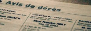 Avis de décès